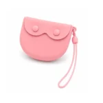 Silicone Retainer Pouch for Aligners and Retainers pink