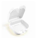 Classic Square Retainer Case – white